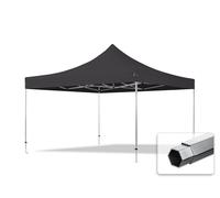 TOOLPORT 4x4 m Tonnelle pliante Alu, PVC 850, noir - (59078)
