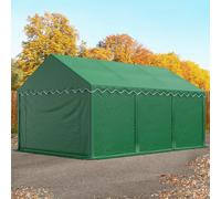 TOOLPORT 4x6 m tente de stockage, PVC 800, H. 2 m, vert foncé - (5096)