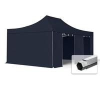 TOOLPORT 4x6 m Tonnelle pliante Alu, PES 800, noir