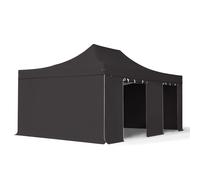 TOOLPORT 4x6 m Tonnelle pliante Alu, PES 800, noir - (59066)
