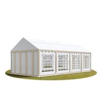 TOOLPORT PRO 4x8 m tente de réception, PVC 700, H. 2 m, beige-blanc - (6086)
