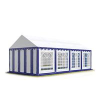 TOOLPORT PRO 4x8 m tente de réception, PVC 700, H. 2 m, bleu-blanc - (6108)