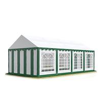 TOOLPORT PRO 4x8 m tente de réception, PVC 700, H. 2 m, vert-blanc - (6107)