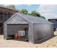 TOOLPORT 4x8 m Tente de stockage, Bâche PE, gris - (4773)