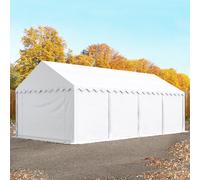 TOOLPORT 4x8 m tente de stockage, PVC 800, H. 2 m, blanc - (7870)