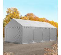 TOOLPORT 4x8 m tente de stockage, PVC 800, H. 2 m, gris - (8911)
