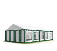 TOOLPORT 5x10 m Tente de réception/Barnum Vert-Blanc Toile de Haute qualité PVC 700 N