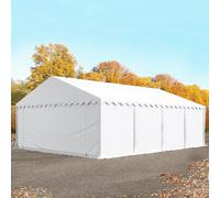 TOOLPORT 5x8 m tente de stockage, PVC 700, H. 2 m, blanc - (6113)