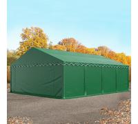 TOOLPORT 5x8 m tente de stockage, PVC 700, H. 2 m, vert foncé - (6066)