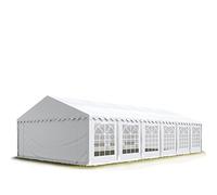 TOOLPORT PRO 6x12 m tente de réception, PVC 700, H. 2 m, blanc - (6178)