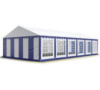 TOOLPORT PRO 6x12 m tente de réception, PVC 700, H. 2 m, bleu-blanc - (6057)