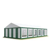 TOOLPORT 6x12 m Tente de réception/Barnum Vert-Blanc Toile de Haute qualité PVC 700 N
