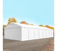 TOOLPORT 6x20 m tente de stockage, PVC 800, H. 2,6 m, blanc, sans statique - (37520)