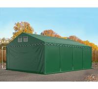 TOOLPORT 6x8 m tente de stockage, PVC 800, H. 2,6 m, vert foncé, sans statique - (7690BL)