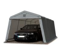 TOOLPORT Abri/Tente Garage Premium 3,3x6,2 m pour Voiture et Bateau - Toile PE 600 N imperméable gris