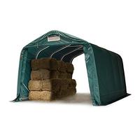 TOOLPORT Abri Tunnel Robuste 3,3x4,8 m résistant aux intempéries Bâche PVC 800N Abri Tente de Stockage Vert
