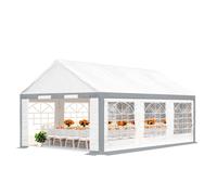 TOOLPORT Barnum 3x6 m PVC 600 N Bâche Tente de rêception Gris-Blanc