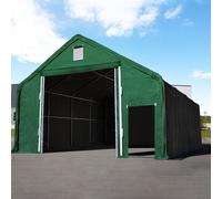 TOOLPORT Everest 8x12 m hangar, PRIMEtex 2300, vert foncé, avec statique (type de sol : terre) - (48679)