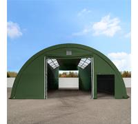 TOOLPORT Highlander 9,15x12 m tunnel agricole avec fenêtres dans le toit (châssis 1m), H. 4,5 m, PRIMEtex 2300, vert foncé - (99400)