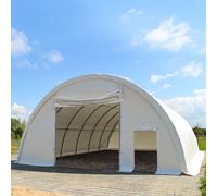 TOOLPORT Highlander 9,15x26 m tunnel agricole (châssis 2m), H. 4,5 m, PRIMEtex 2300, blanc - (49305)