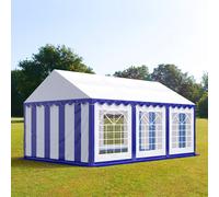 TOOLPORT PRO 3x6 m tente de réception, PVC 700, H. 2 m, bleu-blanc - (6147)