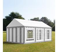 TOOLPORT PRO 3x6 m tente de réception, PVC 700, H. 2 m, gris-blanc - (6150)