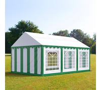 TOOLPORT PRO 3x6 m tente de réception, PVC 700, H. 2 m, vert-blanc - (6149)