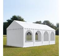 TOOLPORT PRO 3x8 m XXL tente de réception, PVC 1400, H. 2,6 m, blanc - (7666BL)