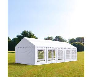 TOOLPORT PRO 4x10 m tente de réception, PVC 700, H. 2 m, blanc - (6077)