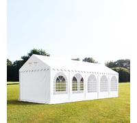TOOLPORT PRO 4x10 m tente de réception, PVC 800, H. 2 m, blanc - (2657)
