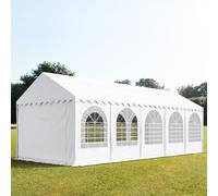 TOOLPORT PRO 4x10 m tente de réception, PVC 800, H. 2 m, blanc - (7841)