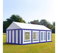 TOOLPORT PRO 4x8 m tente de réception, PVC 700, H. 2 m, bleu-blanc - (6108)