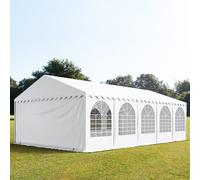 TOOLPORT PRO 5x10 m tente de réception, PVC 800, H. 2 m, blanc - (7843)