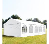 TOOLPORT PRO 5x10 m tente de réception, PVC 800, H. 2 m, blanc - (7855)