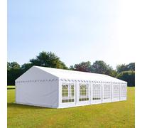 TOOLPORT PRO 5x12 m tente de réception, PVC 700, H. 2 m, blanc - (6048)