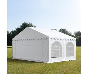 TOOLPORT PRO 5x4 m tente de réception, PVC 750, H. 2 m, blanc - (7193)