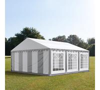 TOOLPORT PRO 5x6 m tente de réception, PVC 700, H. 2 m, gris-blanc - (6089)