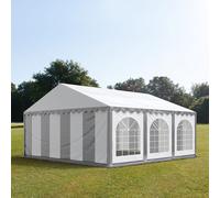 TOOLPORT PRO 5x6 m tente de réception, PVC 750, H. 2 m, gris-blanc - (7189)