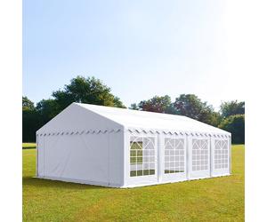 TOOLPORT PRO 5x8 m tente de réception, PVC 700, H. 2 m, blanc - (6114)