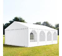 TOOLPORT PRO 5x8 m tente de réception, PVC 800, H. 2 m, blanc - (7918)