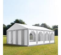 TOOLPORT PRO 5x8 m tente de réception, PVC 800, H. 2 m, gris-blanc - (5371)