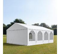 TOOLPORT PRO 5x8 m XXL tente de réception, PVC 1400, H. 2,6 m, blanc - (8525BL)