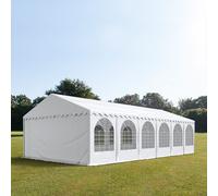 TOOLPORT PRO 6x12 m XXL tente de réception, PVC 1400, H. 2,6 m, blanc - (8544BL)