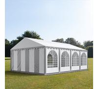 TOOLPORT PRO 6x8 m tente de réception, PVC 800, H. 2 m, gris-blanc - (8906)