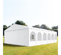 TOOLPORT PRO 8x12 m tente de réception, PVC 800, H. 2 m, blanc - (7861)