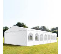 TOOLPORT PRO 8x16 m tente de réception, PVC 800, H. 2 m, blanc - (5378)