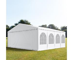 TOOLPORT PRO 8x8 m XXL tente de réception, PVC 1400, H. 2,6 m, blanc - (5202)