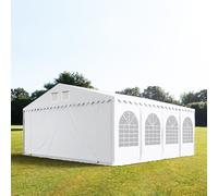 TOOLPORT PRO 8x8 m XXL tente de réception, PVC 800, H. 2,6 m, blanc - (5200)