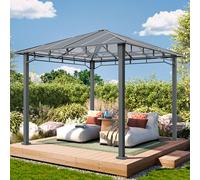 TOOLPORT Sunset 3x3 m Tonnelle de jardin, Aluminium, toit rigide - (300681)