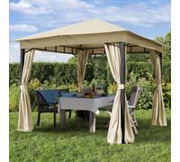 TOOLPORT Sunset 3x3 m, Tonnelle de jardin, Sunset Classic, champagne - (300180)